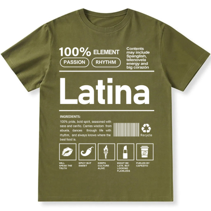 Latina Unisex Fit  Cotton T-Shirt wearishow