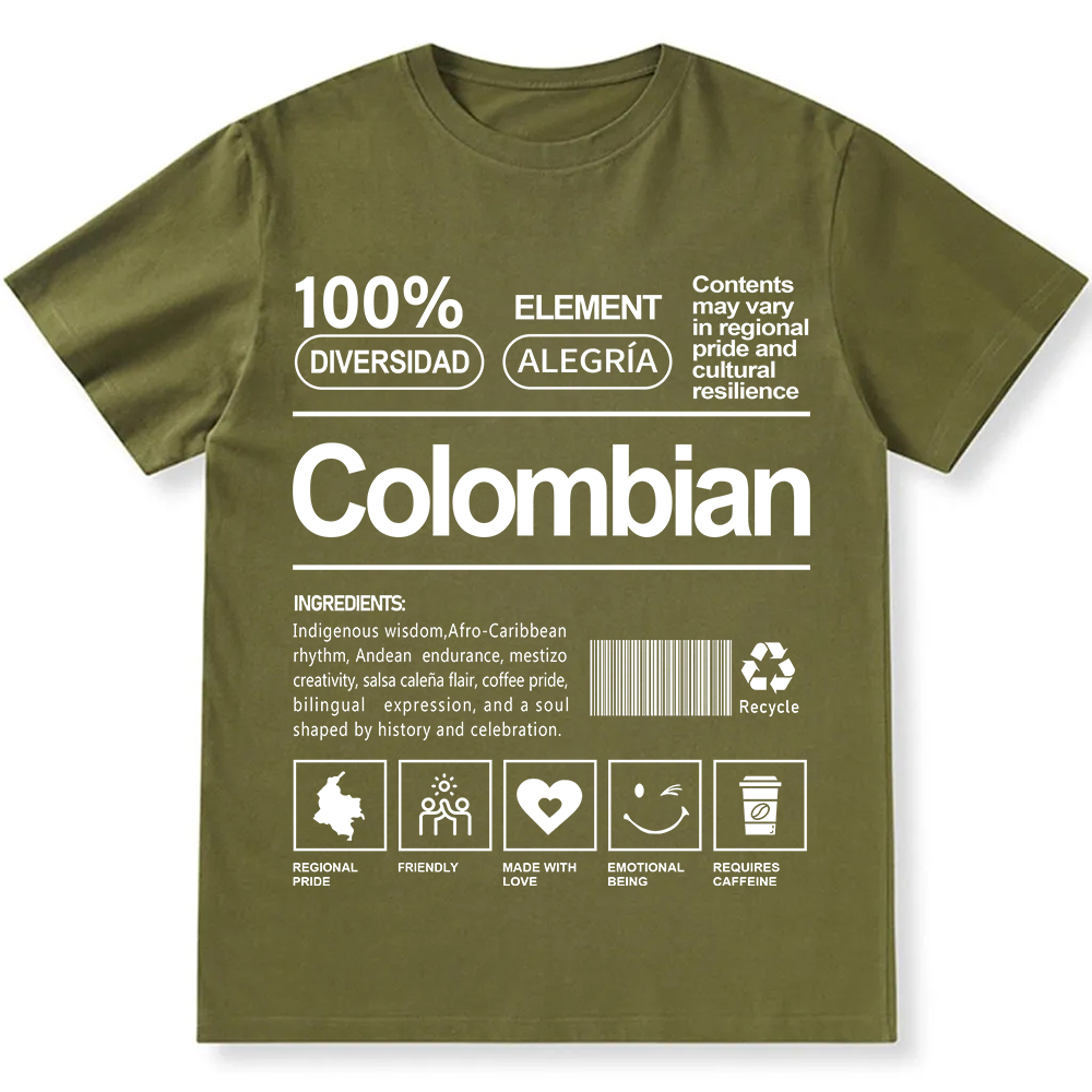 Colombian Unisex Fit  Cotton T-Shirt wearishow