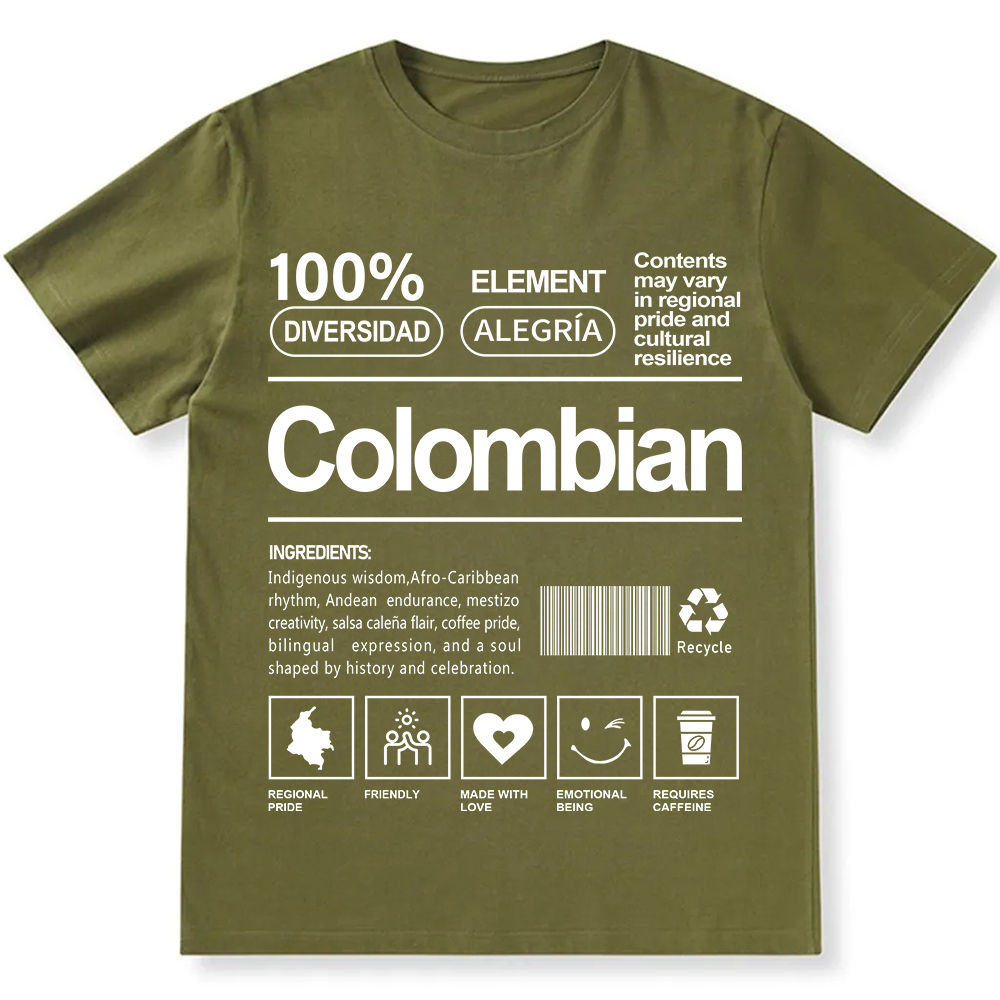 Colombian Unisex Fit  Cotton T-Shirt wearishow