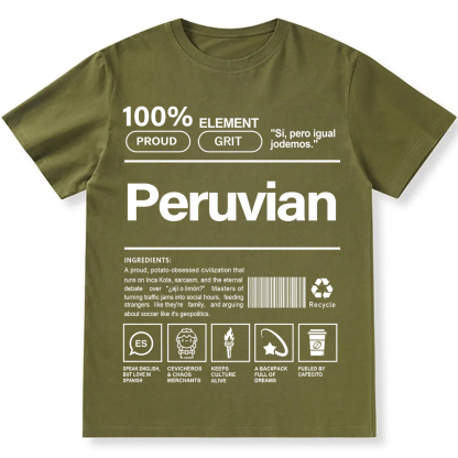 Peruvian Unisex Fit  Cotton T-Shirt wearishow