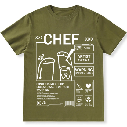 Chef Unisex Fit Washed T-Shirt wearishow