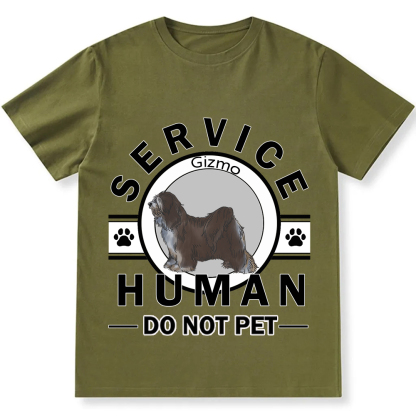 Service Human, Do Not Pet - Personalized Custom Unisex  T-shirt