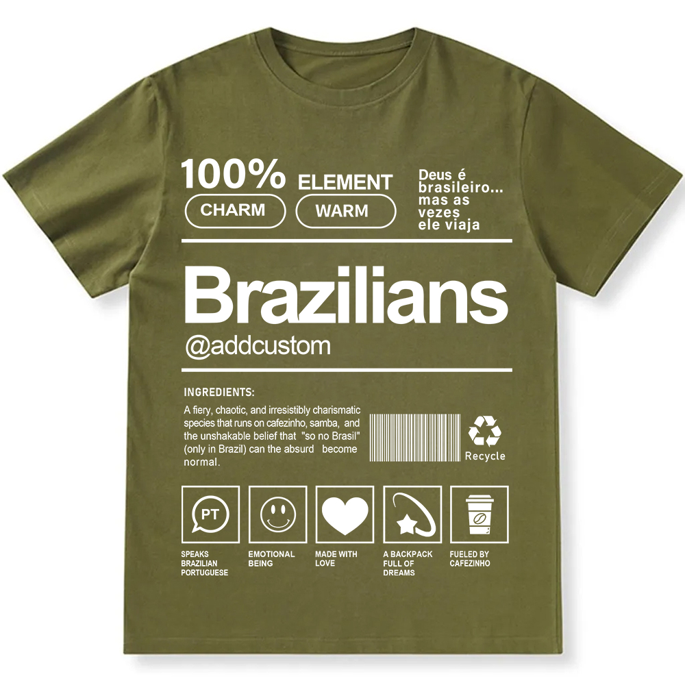 Brazilians Addcustom Unisex Fit  Cotton T-Shirt wearishow
