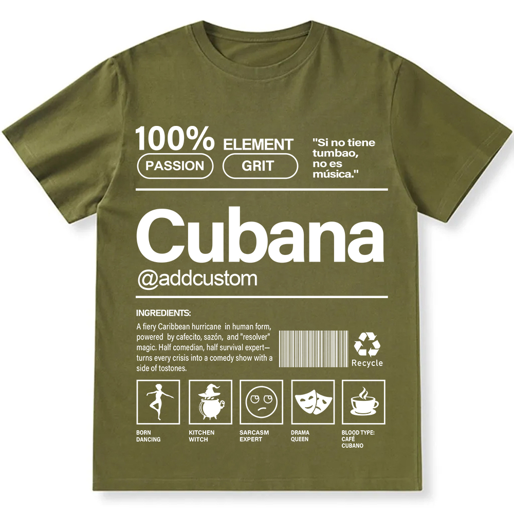 Cubana Addcustom Unisex Fit  Cotton T-Shirt wearishow
