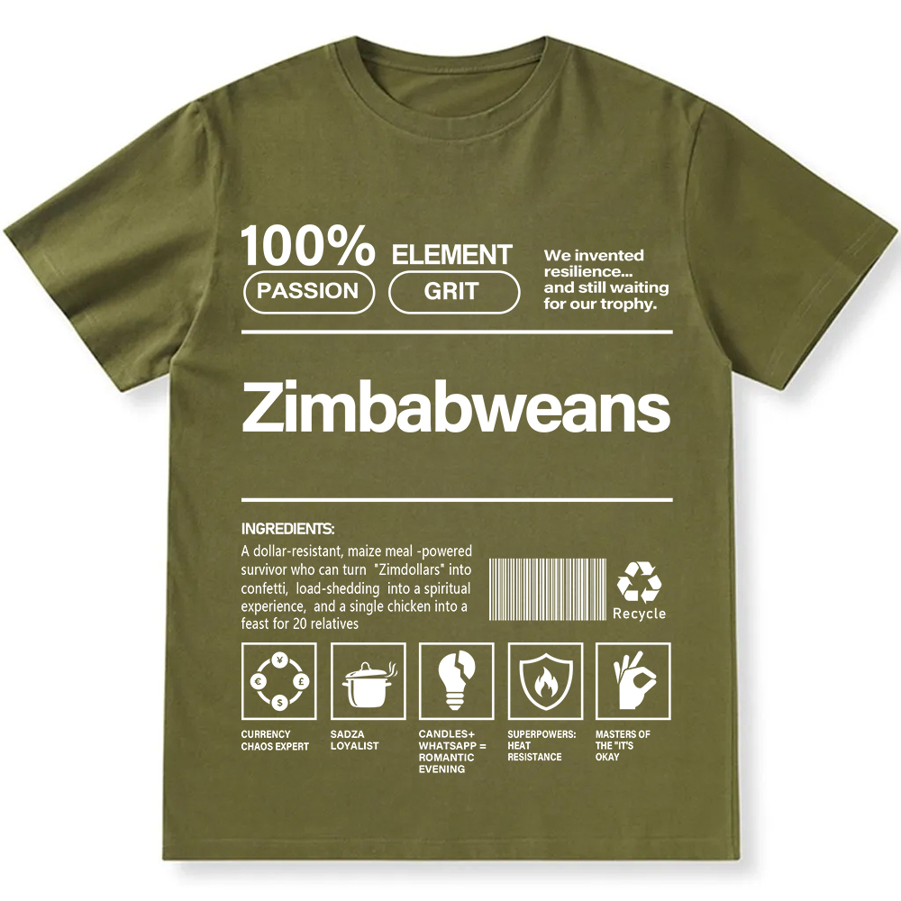 Zimbabweans Unisex Fit  Cotton T-Shirt wearishow