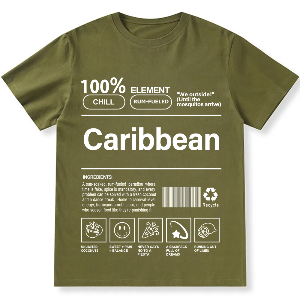 Caribbean Unisex Fit  Cotton T-Shirt wearishow