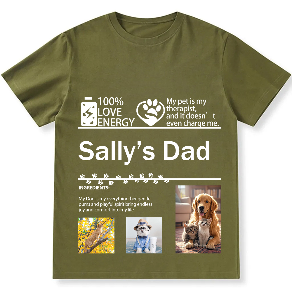Pets Photos Creative Customized Unisex Fit T-Shirt wearishow
