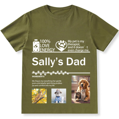 Pets Photos Creative Customized Unisex Fit T-Shirt wearishow