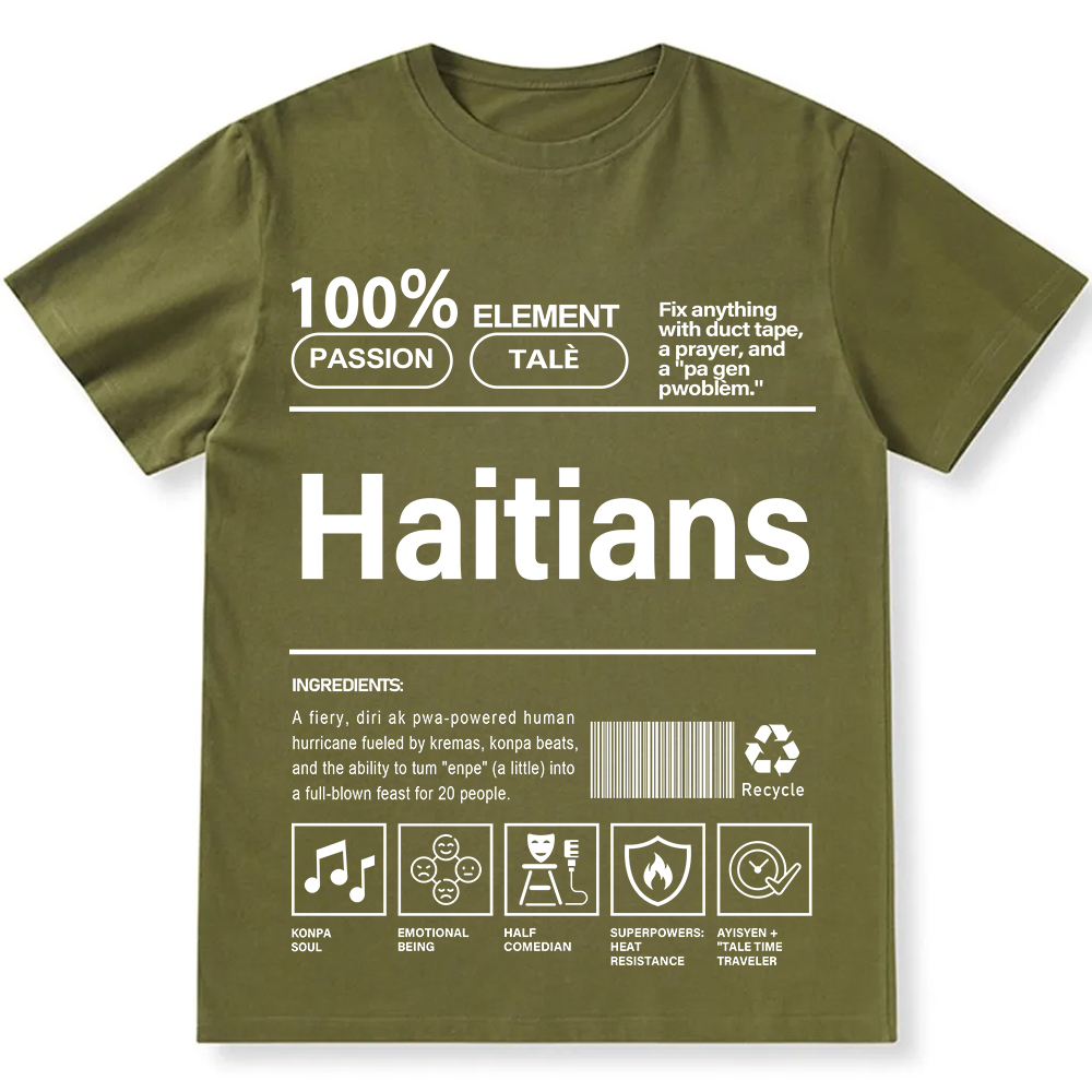 Haitians Unisex Fit  Cotton T-Shirt wearishow