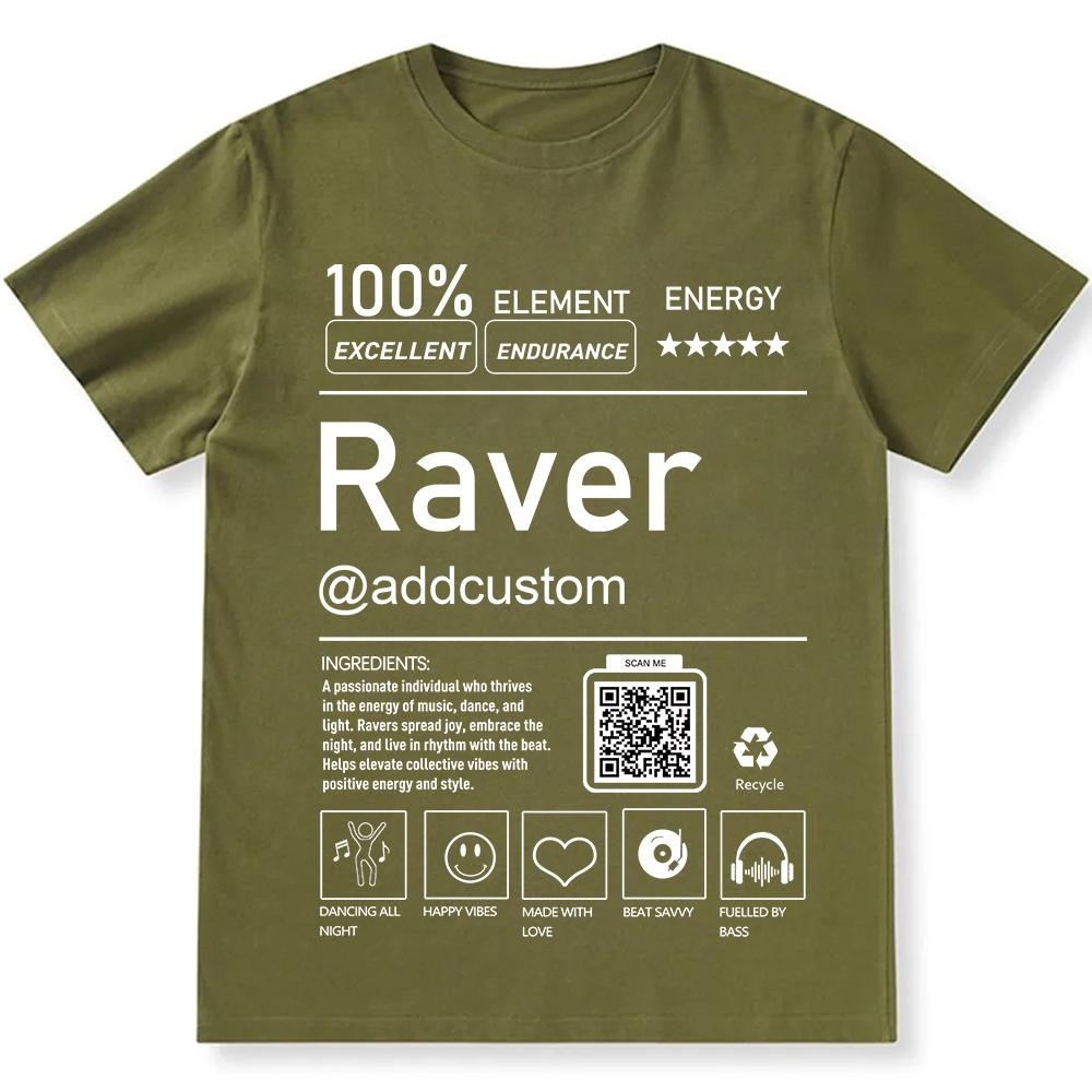 Ravel QR Code Personalized Custom Unisex Fit T-Shirt wearishow