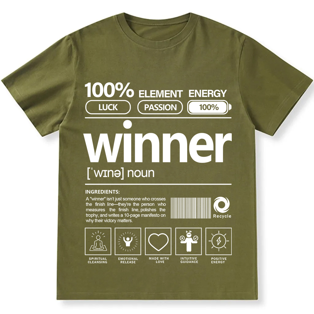 Winner Unisex Fit Cotton T-Shirt wearishow