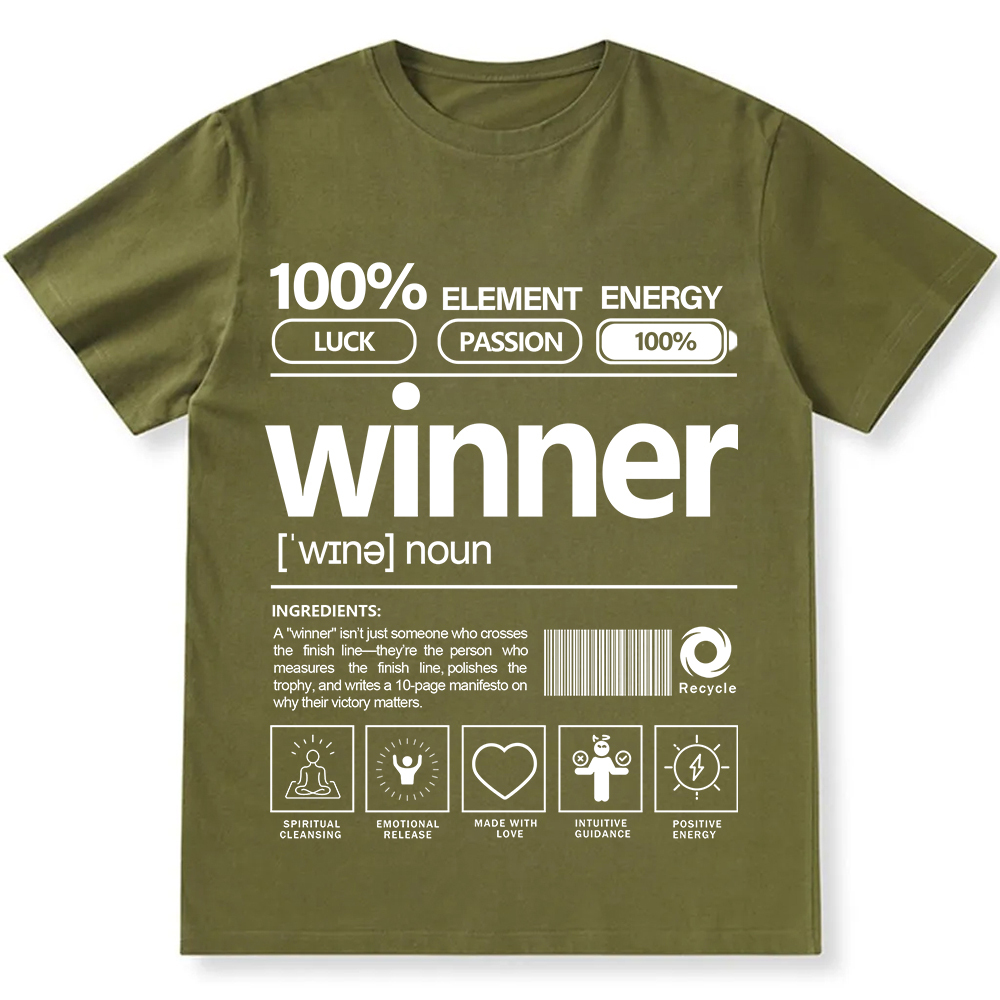 Winner Unisex Fit Cotton T-Shirt wearishow