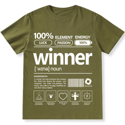 Winner Unisex Fit Cotton T-Shirt wearishow