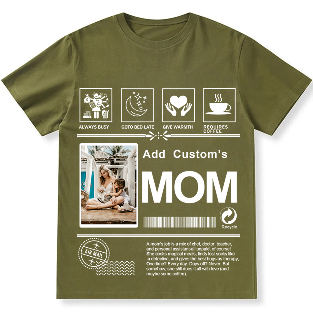 MOM Custom Unisex Fit Cotton T-Shirt wearishow