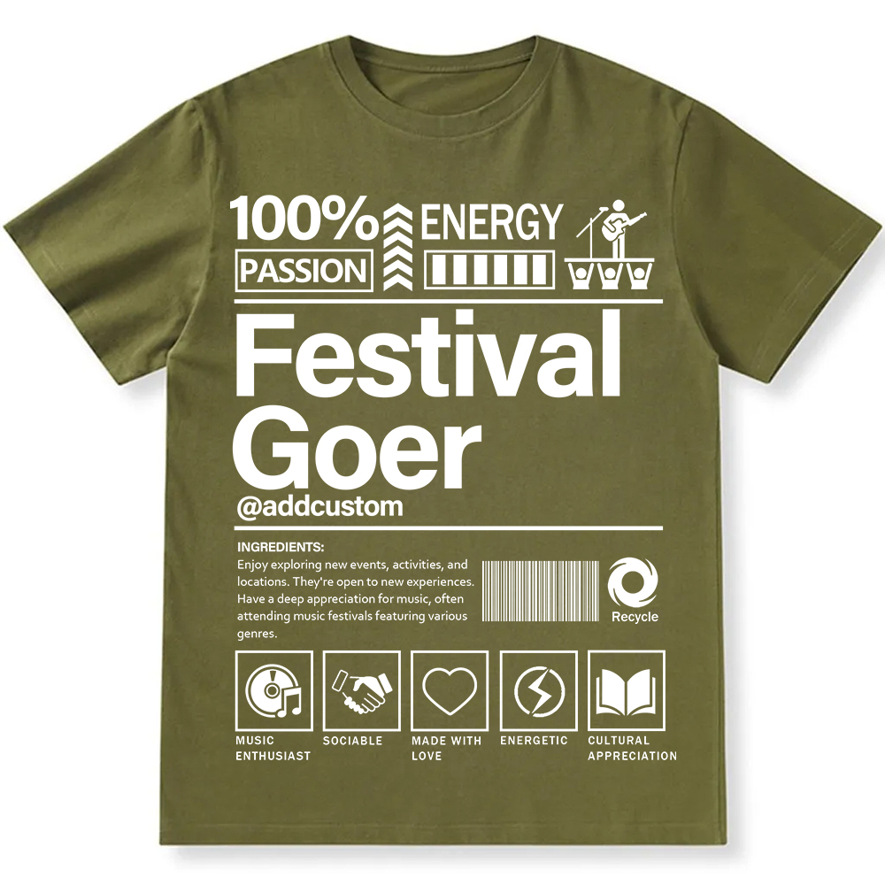 Addcustom  Festival Gover Personalized Custom Unisex Fit Cotton T-Shirt wearishow
