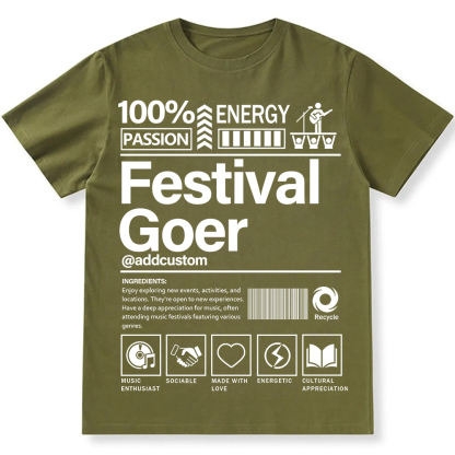 Addcustom  Festival Gover Personalized Custom Unisex Fit Cotton T-Shirt wearishow
