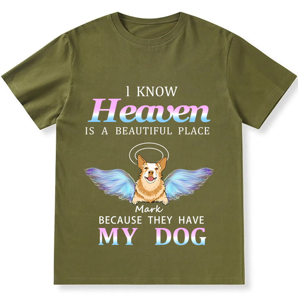 Heaven Is A Beautiful Place  - Personalized Custom Unisex T-shirt