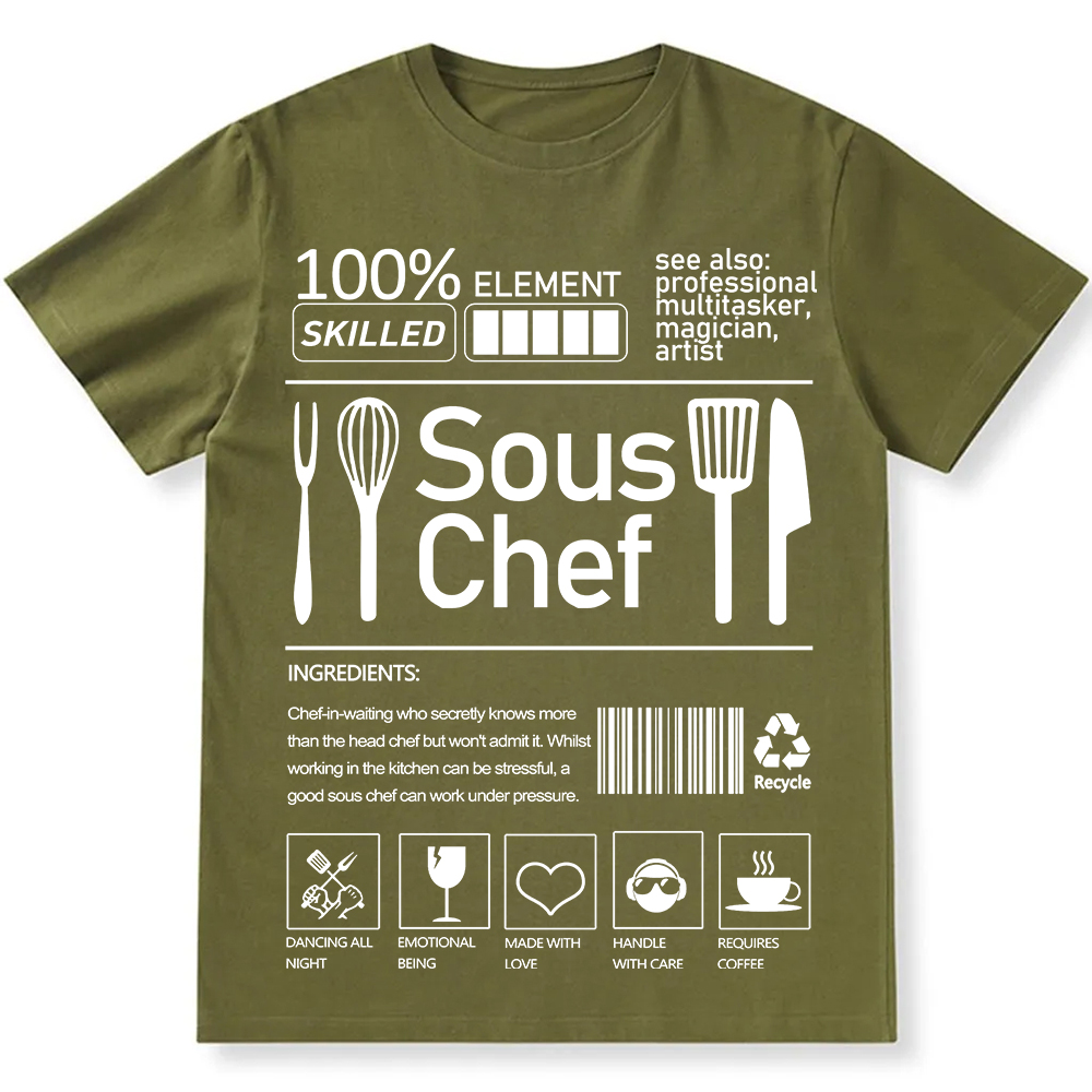 sous chef  Unisex Fit Cotton T-Shirt wearishow