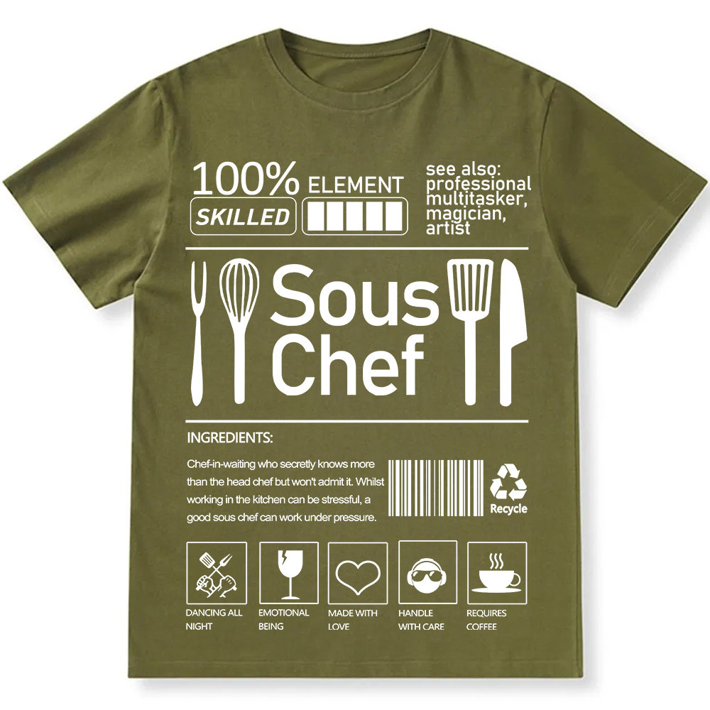 sous chef  Unisex Fit Cotton T-Shirt wearishow