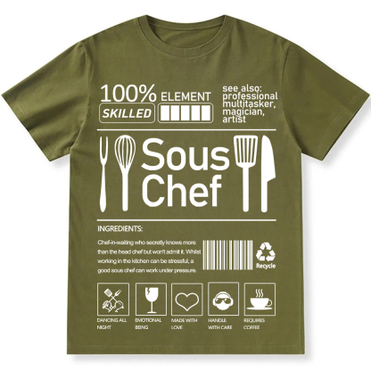 sous chef  Unisex Fit Cotton T-Shirt wearishow