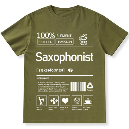 Saxophonist Unisex Fit Cotton T-Shirt wearishow