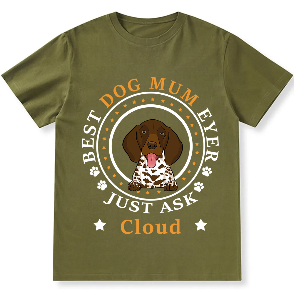 Best Dog Dad/Dog Mum Circle   - Personalized Custom Unisex T-shirt