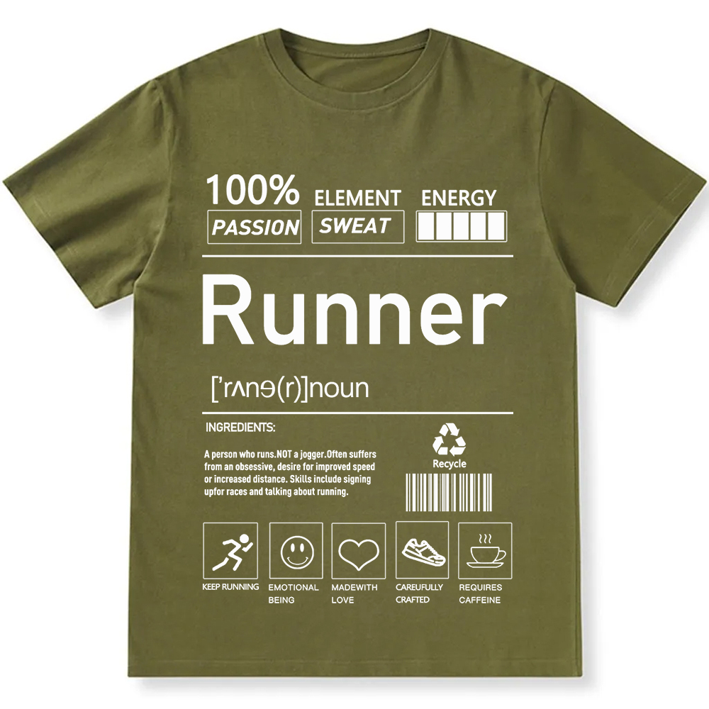 Runner  Unisex Fit Cotton T-Shirt wearishow