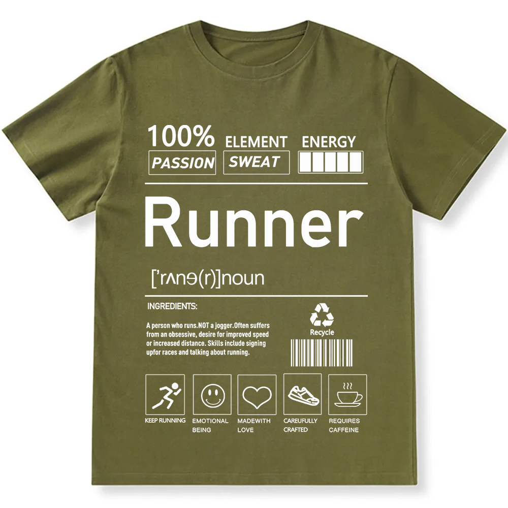 Runner  Unisex Fit Cotton T-Shirt wearishow