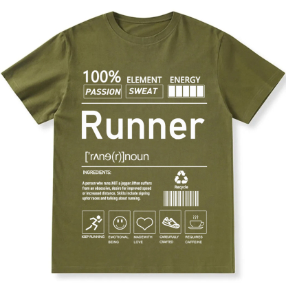 Runner  Unisex Fit Cotton T-Shirt wearishow