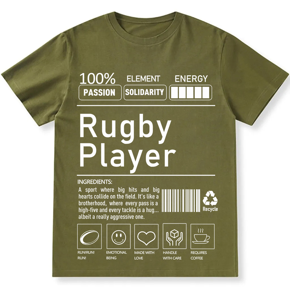 Rugby Player Unisex Fit Cotton T-Shirt wearishow