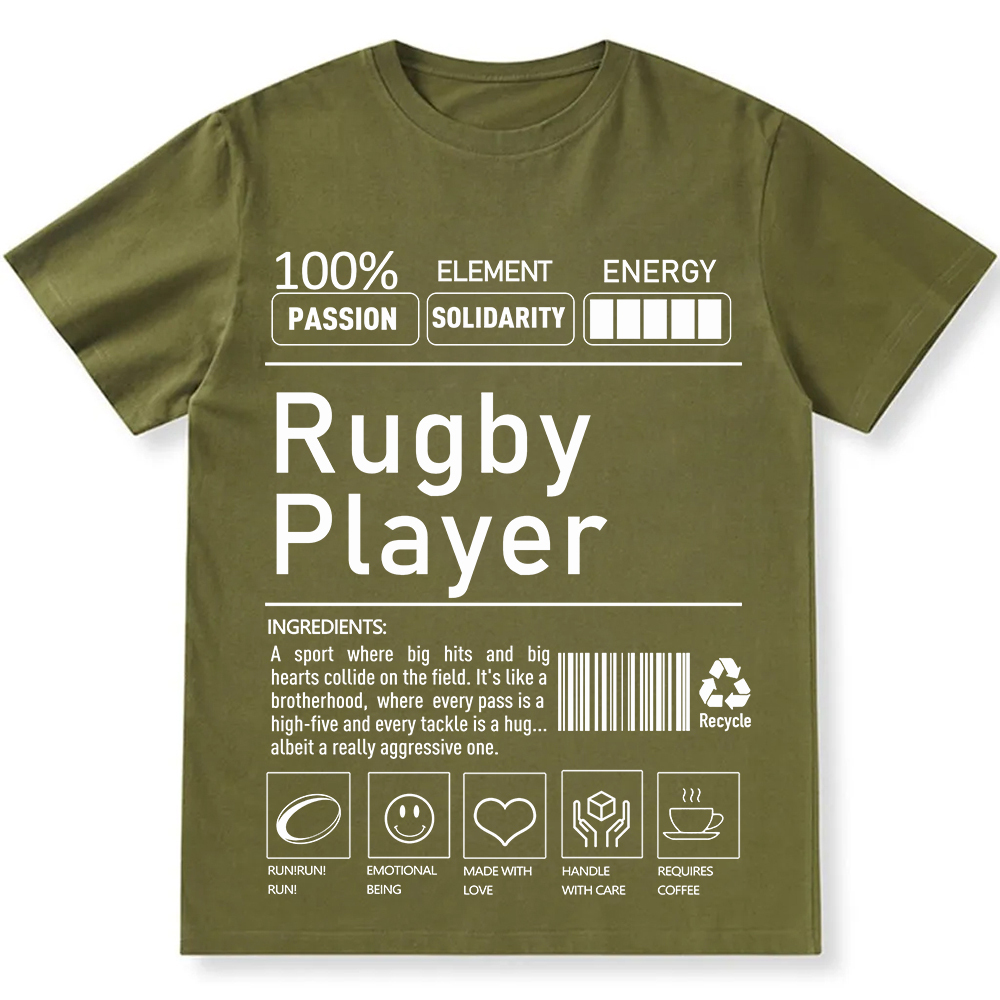 Rugby Player Unisex Fit Cotton T-Shirt wearishow