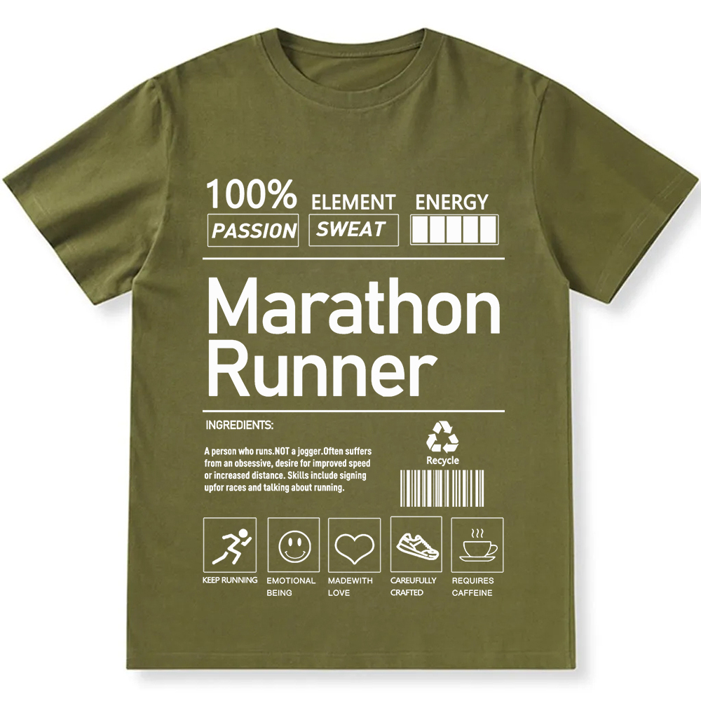 Marathon Runner  Unisex Fit Cotton T-Shirt wearishow