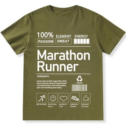 Marathon Runner  Unisex Fit Cotton T-Shirt wearishow