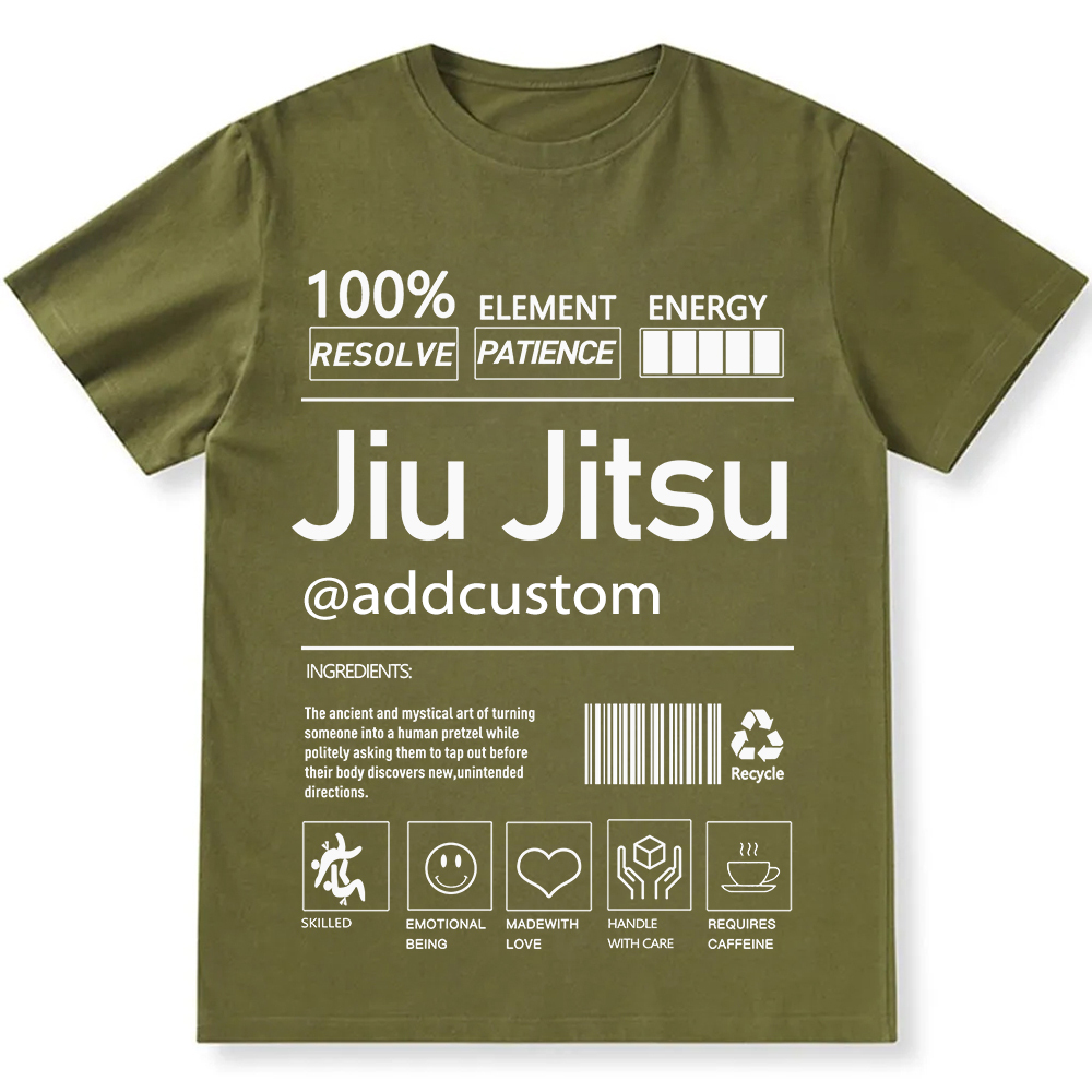 Jiu jitsu Customized Unisex Fit Cotton T-Shirt wearishow