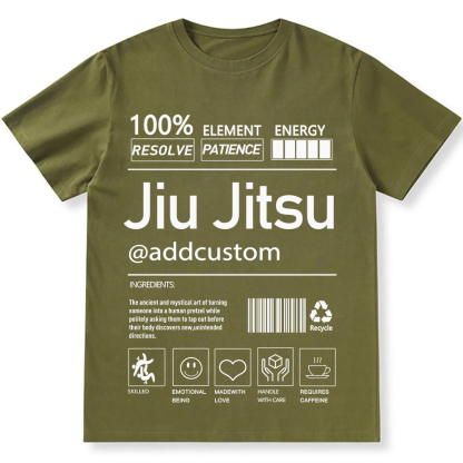 Jiu jitsu Customized Unisex Fit Cotton T-Shirt wearishow