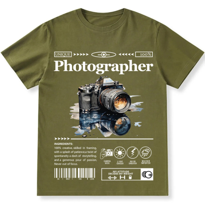 Photographer Unisex Fit Cotton T-Shirt wearishow