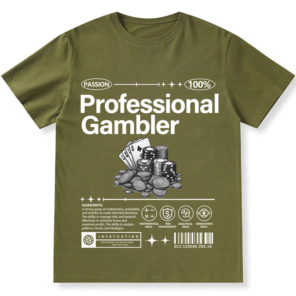 Professional Gambler Unisex Fit Cotton T-Shirt wearishow