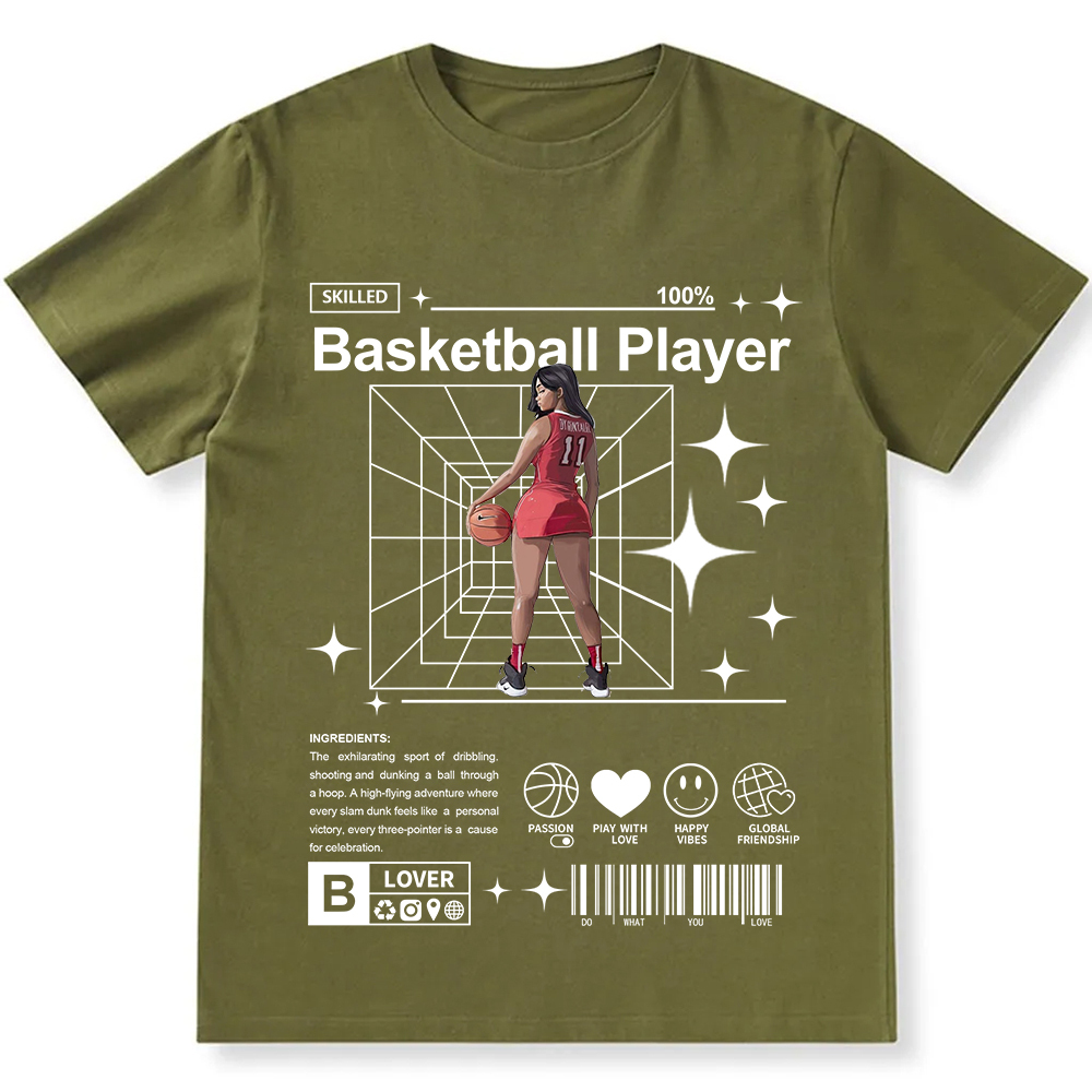 Basketball Player Unisex Fit Cotton T-Shirt wearishow