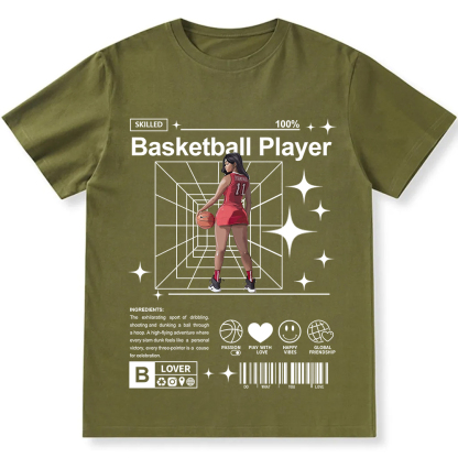 Basketball Player Unisex Fit Cotton T-Shirt wearishow