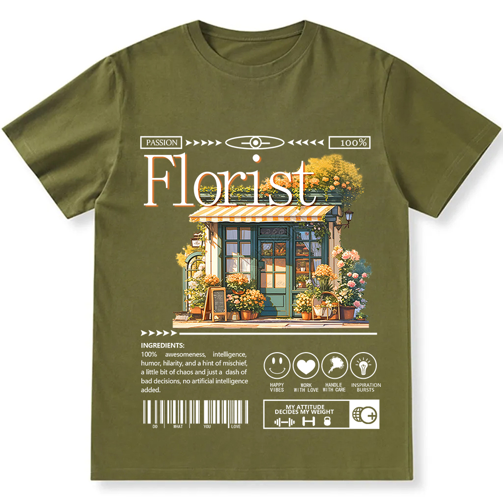 Florist Unisex Fit Cotton T-Shirt wearishow
