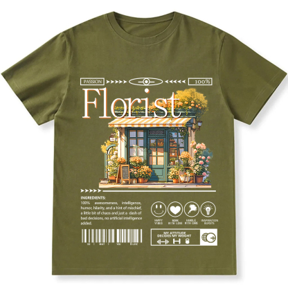 Florist Unisex Fit Cotton T-Shirt wearishow