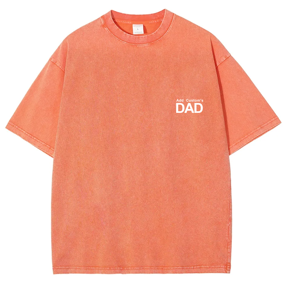DAD Custom Unisex Fit Washed T-Shirt