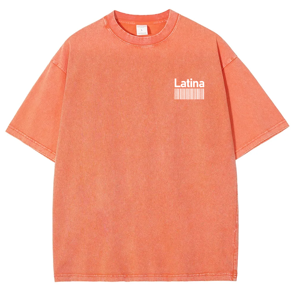 Latina Unisex Fit  Washed T-Shirt