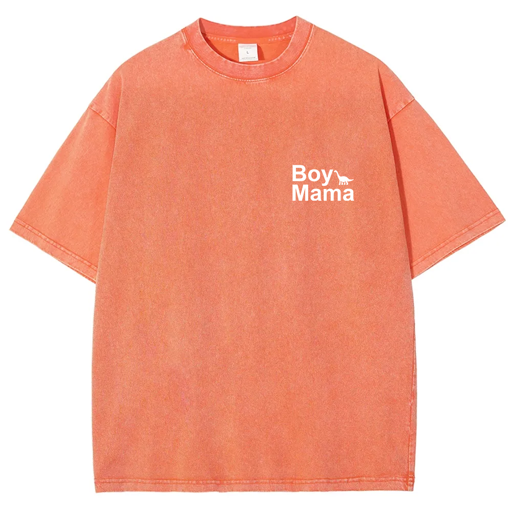 Boy Mama Unisex Fit Washed T-Shirt