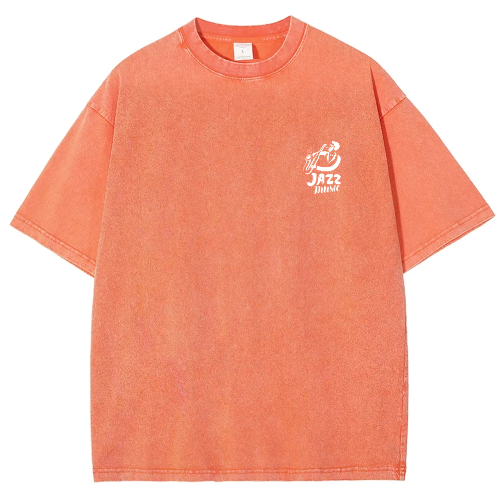Saxophonist Unisex Fit Washed T-Shirt  wearishow