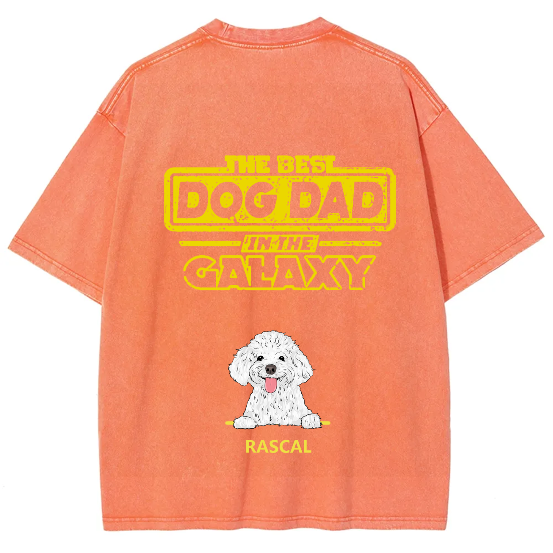 The Best Dog Dad In The Galaxy - Personalized Custom Unisex T-shirt