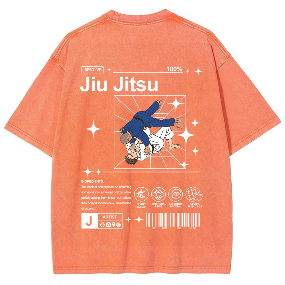 Jiu Jitsu Unisex Fit Washed T-Shirt