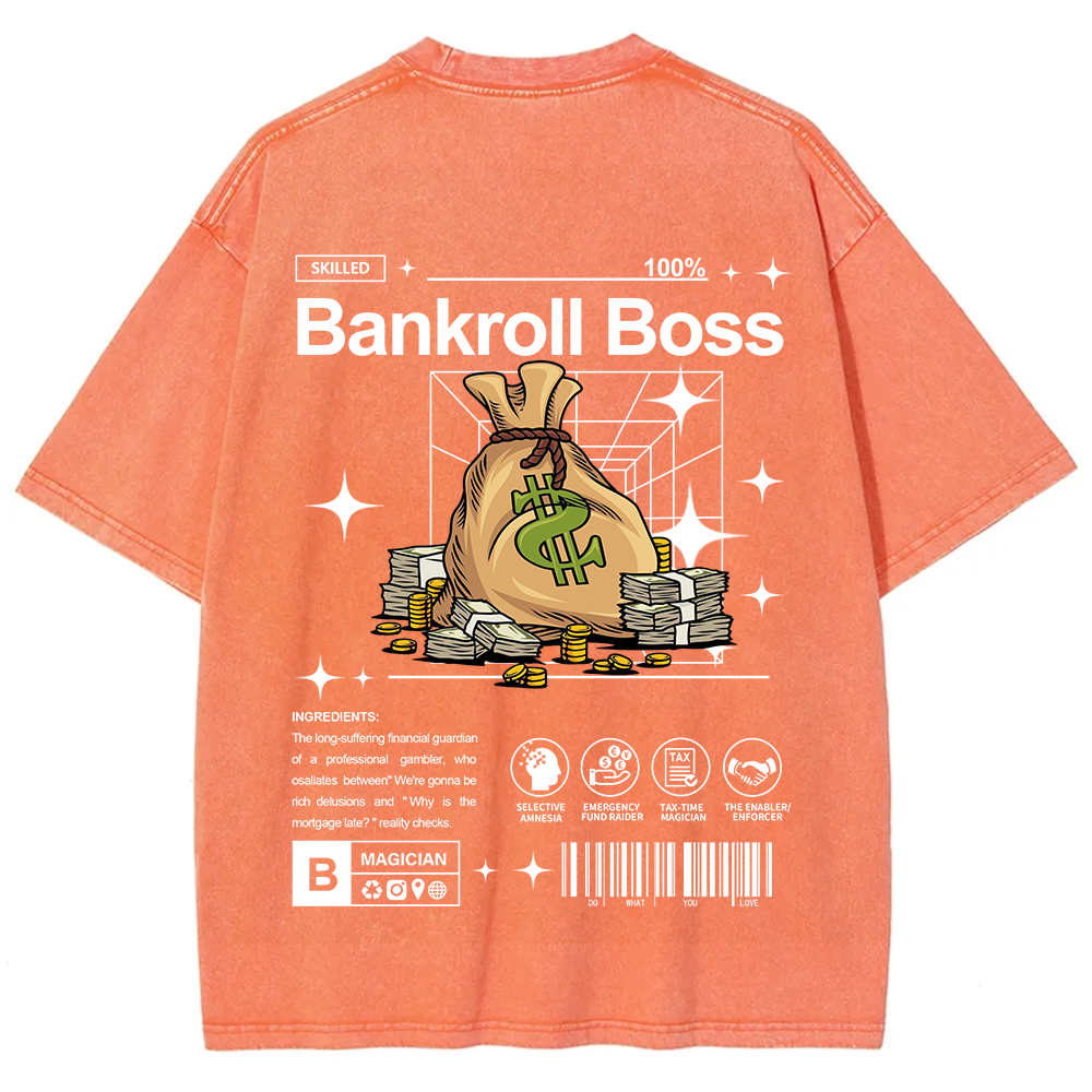 Bankroll Boss Unisex Fit Washed T-Shirt