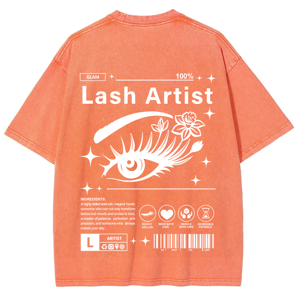 Lash Artist Unisex Fit Washed T-Shirt