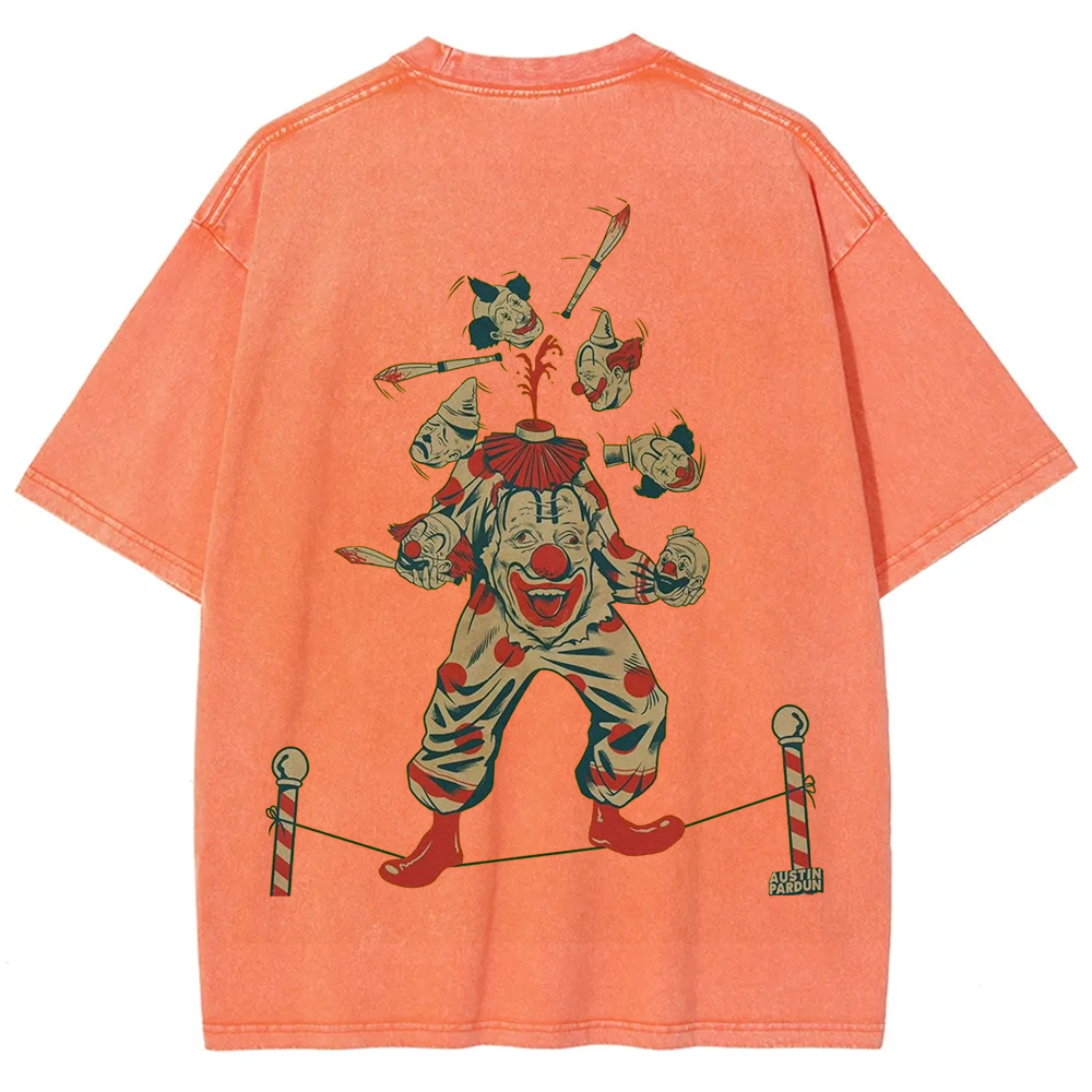 Halloween Clown Art Illustration Print Unisex Classic T-Shirt